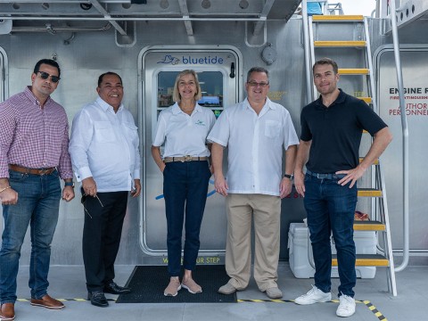 Bluetide Puerto Rico visita el Centro de Innovación Marino  de la Fundación Grupo Puntacana