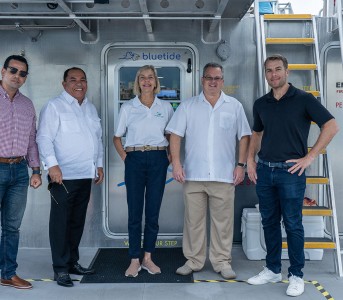 Bluetide Puerto Rico visita el Centro de Innovación Marino  de la Fundación Grupo Puntacana