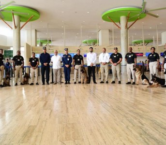 Aeropuerto Internacional de Punta Cana remoza unidad canina K-9 para elevar estándar de seguridad