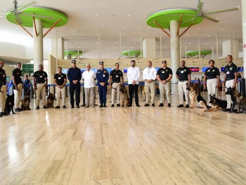 Aeropuerto Internacional de Punta Cana remoza unidad canina K-9 para elevar estándar de seguridad